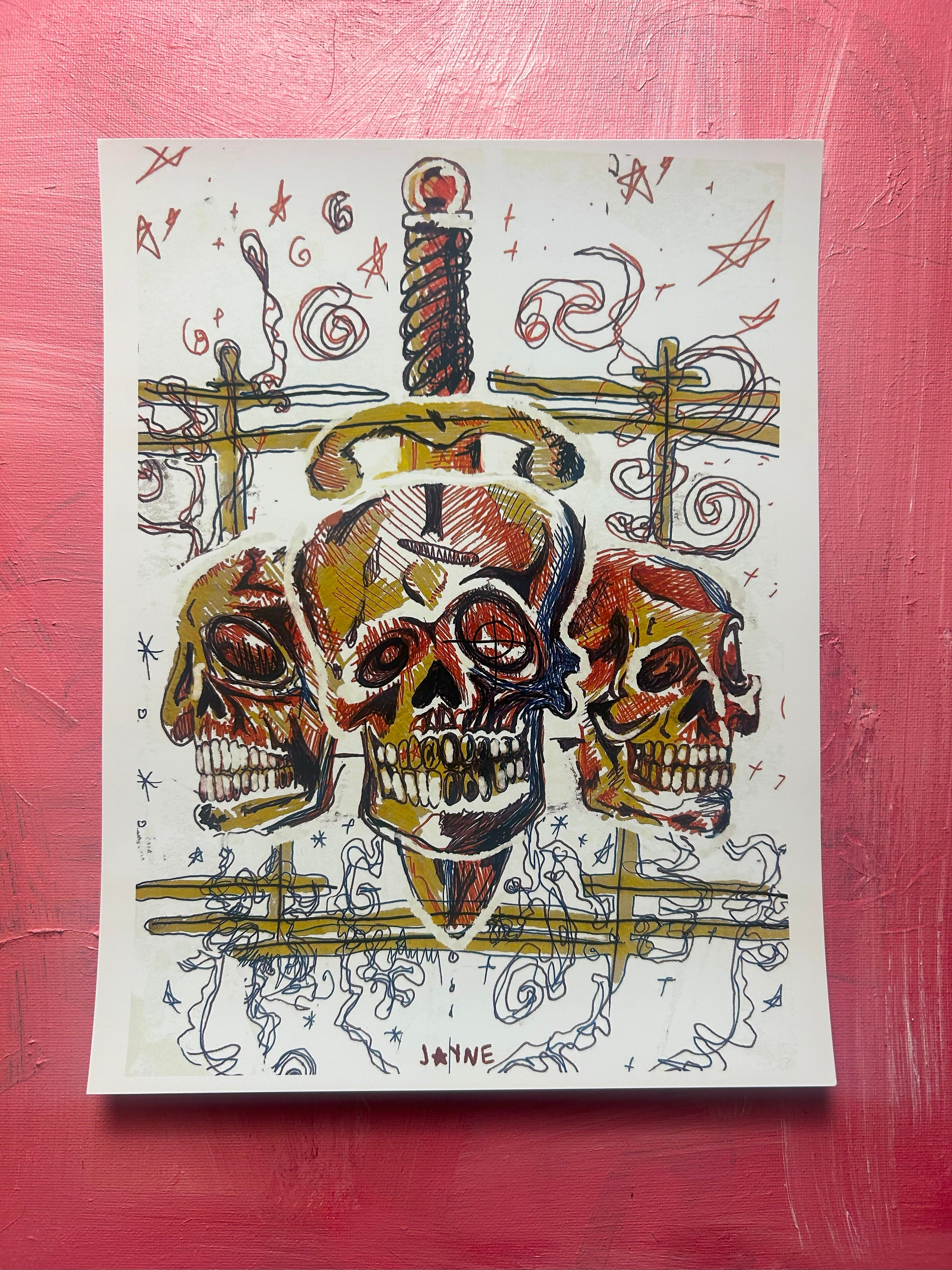 THE PSYCHEDELLIC SWORDSMAN PRINT