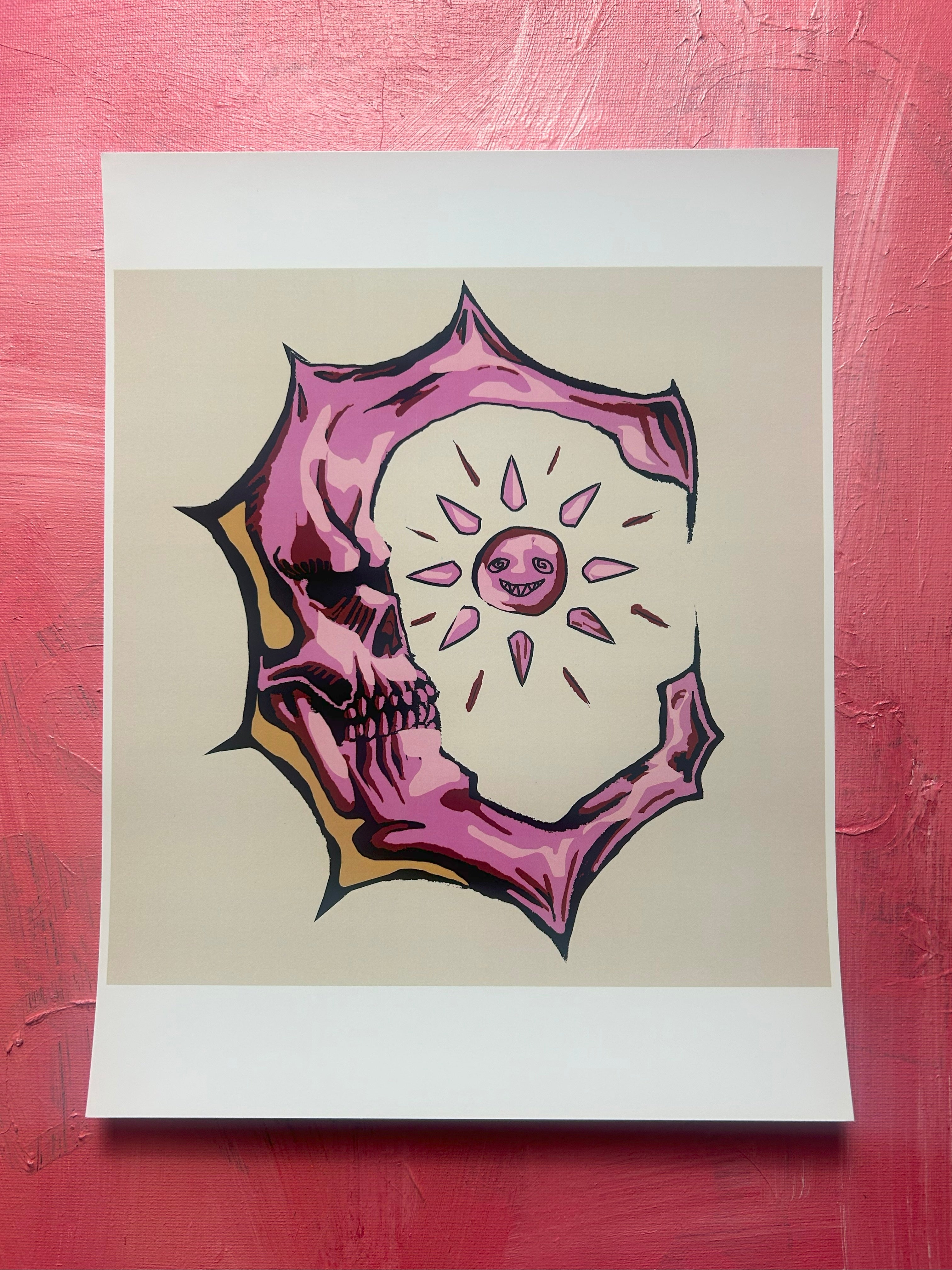 ONE DAY EVEN THE MOON WILL DIE PRINT