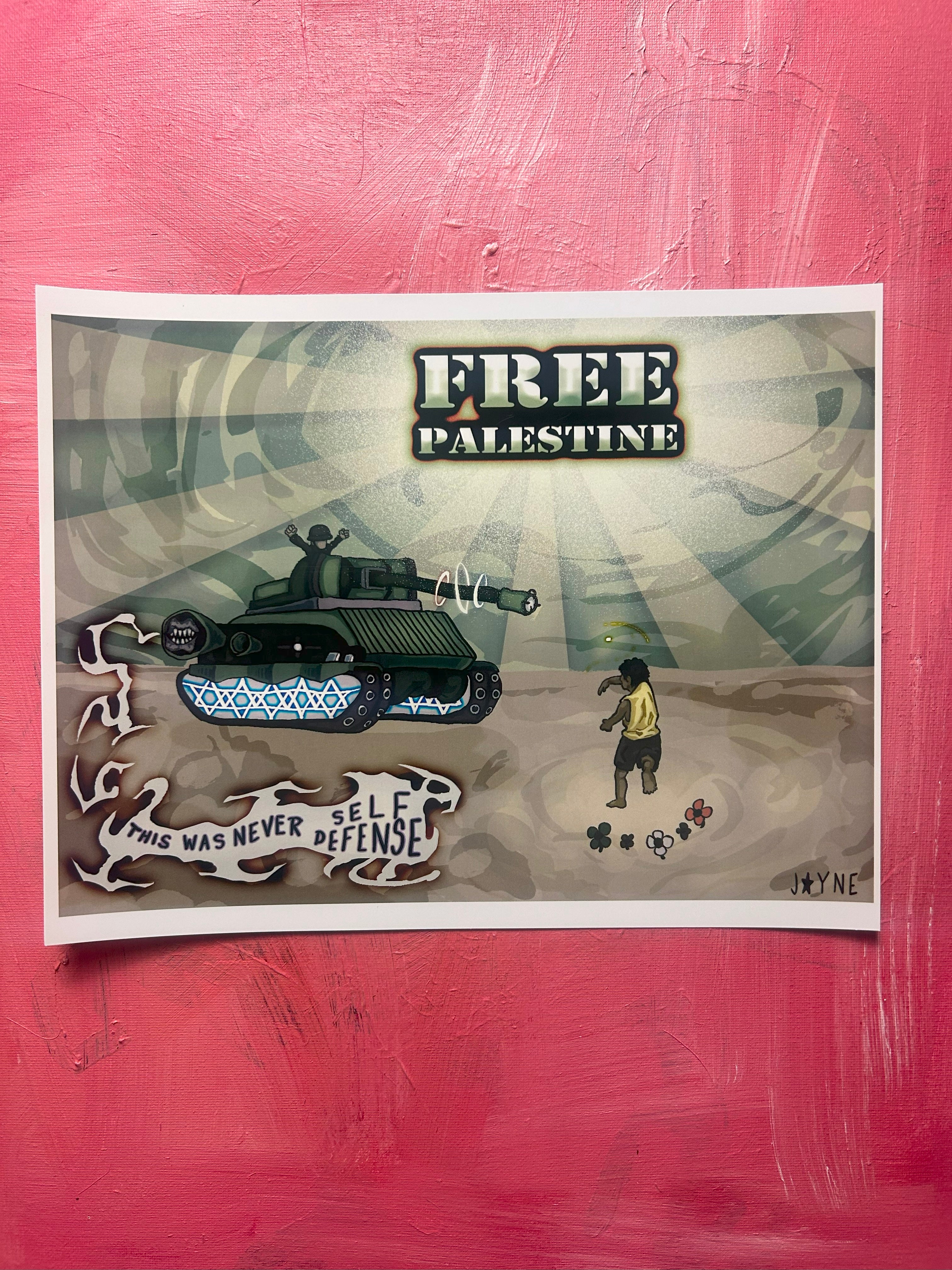 THE FREE PALESTINE PRINT ***A PIECE FOR THE CAUSE***