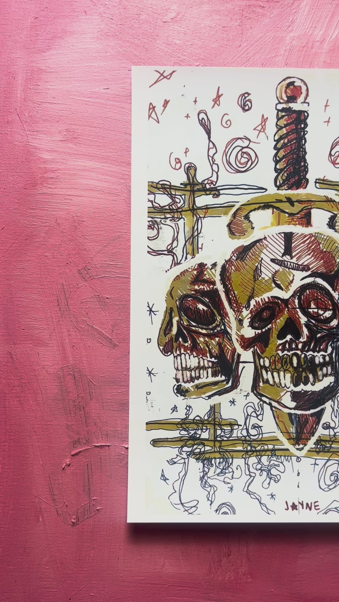 THE PSYCHEDELLIC SWORDSMAN PRINT