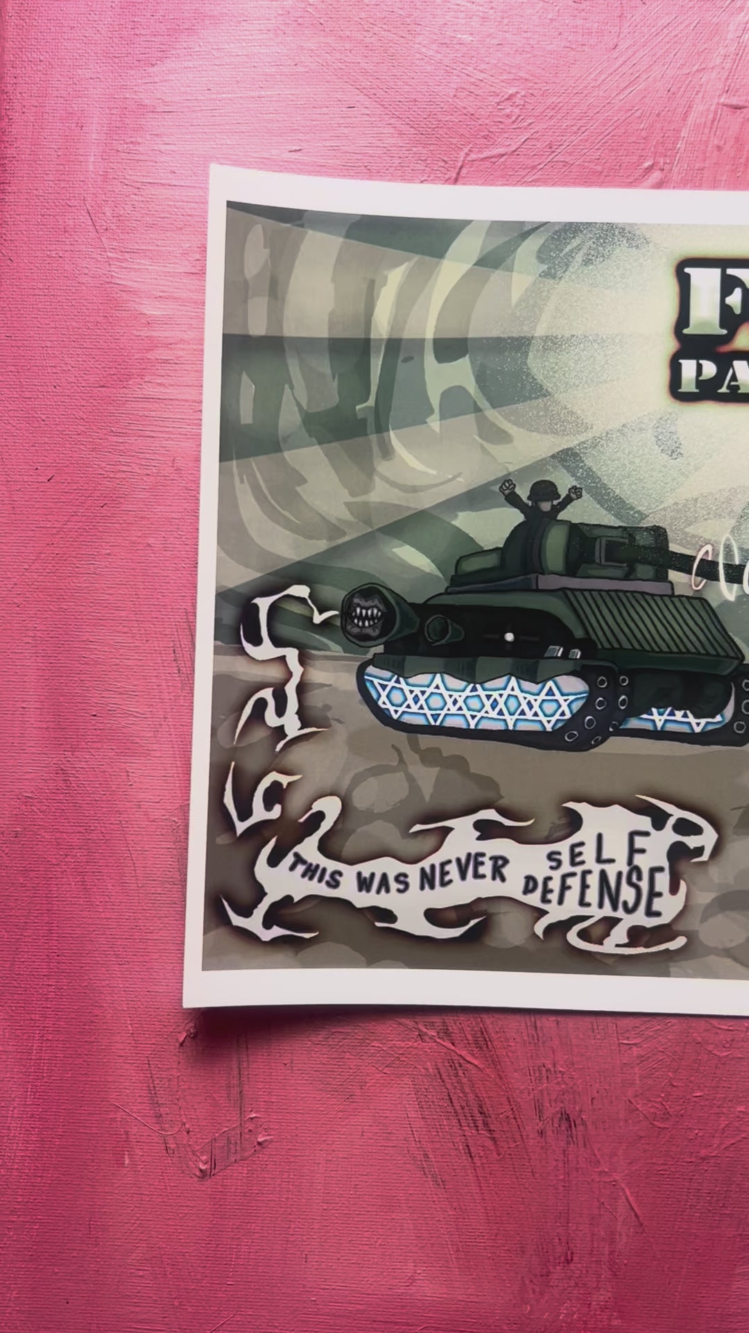 THE FREE PALESTINE PRINT ***A PIECE FOR THE CAUSE***